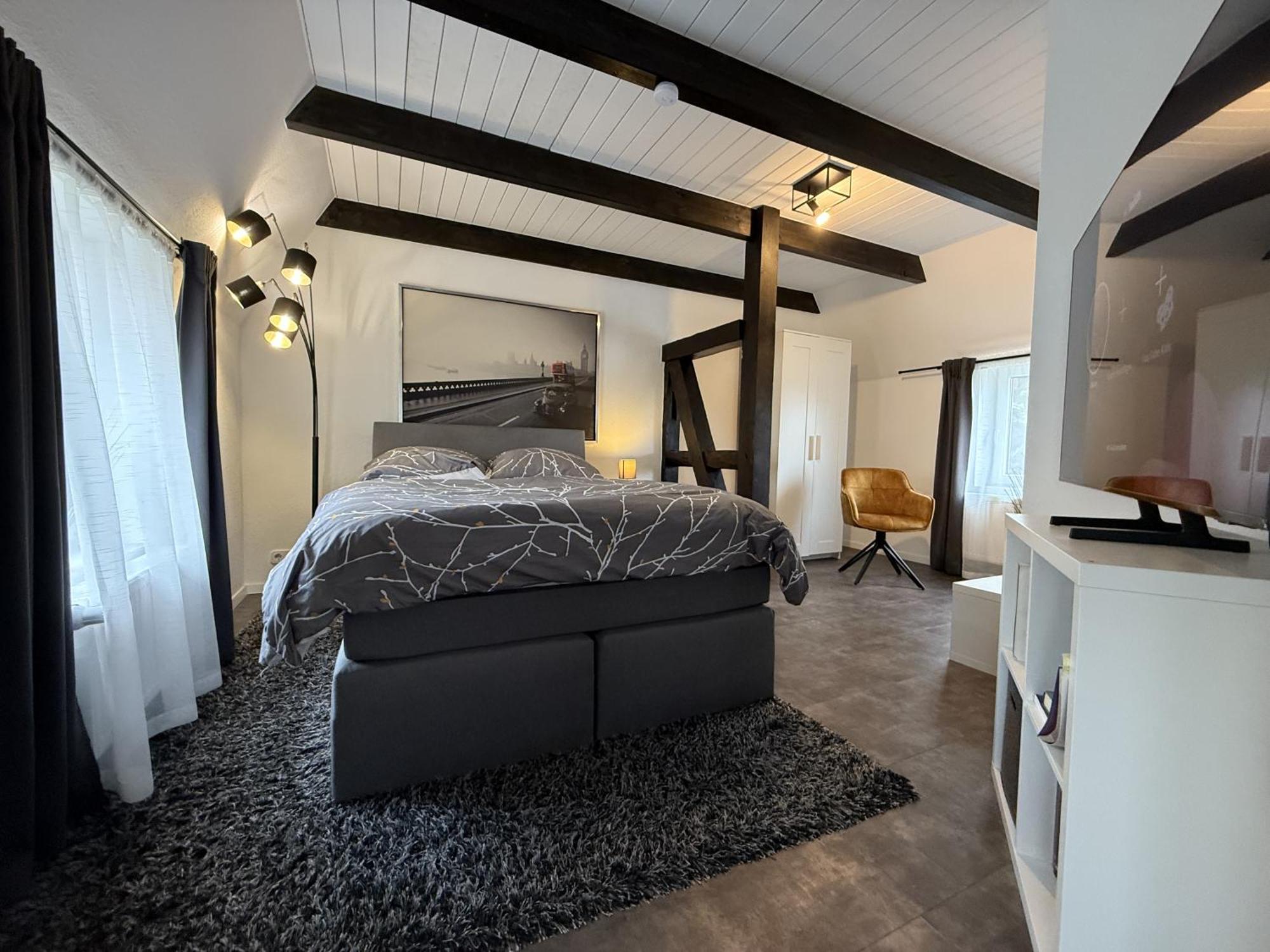 Fachwerkhaus Mit 2 Getrennten Schlafzimmern, Wohnzimmer Und Kueche Bückeburg Esterno foto